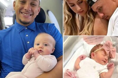 Patrick Mahomes and Brittany face backlash from critics after revealing Baby Golden Raye’s face!