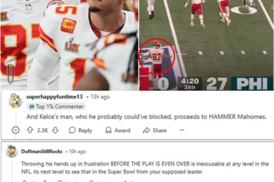 Chiefs fans turn on Travis Kelce over ‘inexcusable’ act towards Patrick Mahomes in Super Bowl defeat