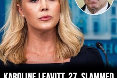 Karoline Leavitt under fire for “DlSGUSTlNG” comment about Joe Biden