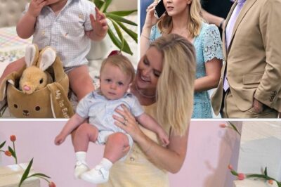 Press Secretary Karoline Leavitt steps out with husband and baby Niko at Easter White House event