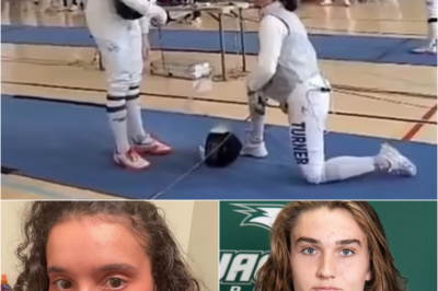 Female fencer Stephanie Turner who took a knee against trans rival competed against men seven times days prior
