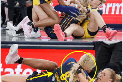 In a jaw-dropping and controversial moment that has ignited fierce debate among basketball fans and analysts alike, Sophie Cunningham was shockingly grabbed by the neck during a heated on-court altercation in the high-stakes Fever vs. Sparks matchup—sparking outrage over the referees’ decision to let the intense physical play slide without calling a foul, raising urgent questions about player safety, officiating standards, and whether the league is doing enough to protect its athletes in the heat of competition, as social media explodes with reactions and demands for accountability.
