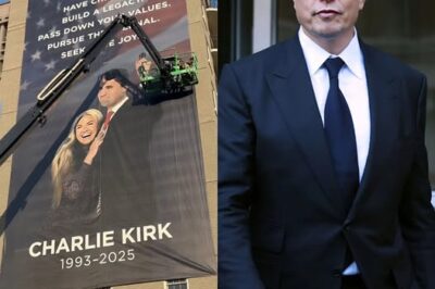 BREAKING NEWS: Elon Musk Spends Nearly $1 Million to Honor Charlie Kirk With Monumental Banner Ahead of Heritage Foundation Memorial Weekend.